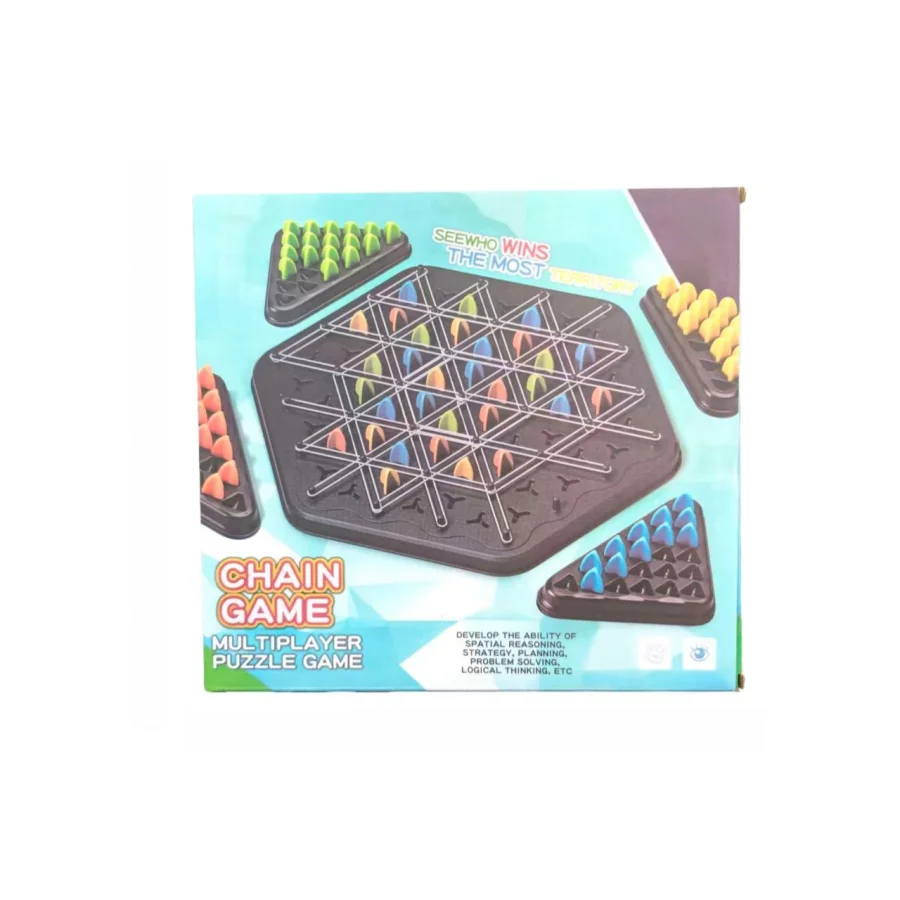 

Настольная игра с геометрической цепочкой, забавная игрушка-головоломка, подходящая для взрослых игр на открытом воздухе и семейных встреч в помещении и на открытом воздухе.