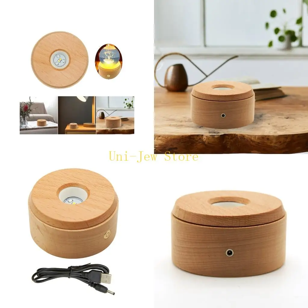 

40GB Illuminated Rotating Platform Sturdy Base for Ornament Showcase