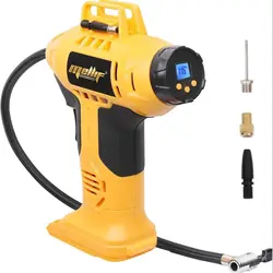 Draadloze bandenpomp compatibel met Dewalt 18V 20V batterij luchtcompressor digitale manometer luchtpomp voor auto's fietsen (gereedschap