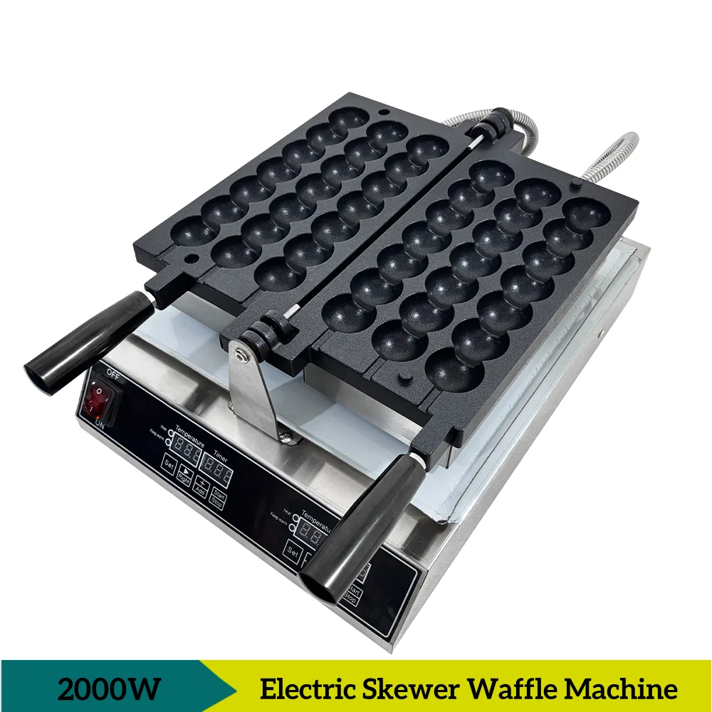 Commercial Skewer Waffle Machine Dual Temperature Control Candied Haws Electric Waffle Maker