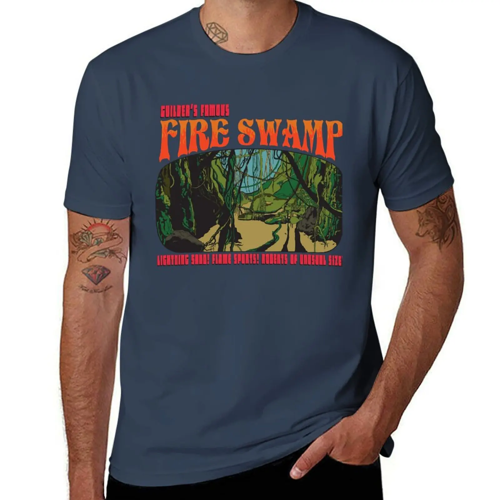 

Famous Fire Swamp T-Shirt man tshirt funny t shirts dark humor man t shirt luxury T-Shirt