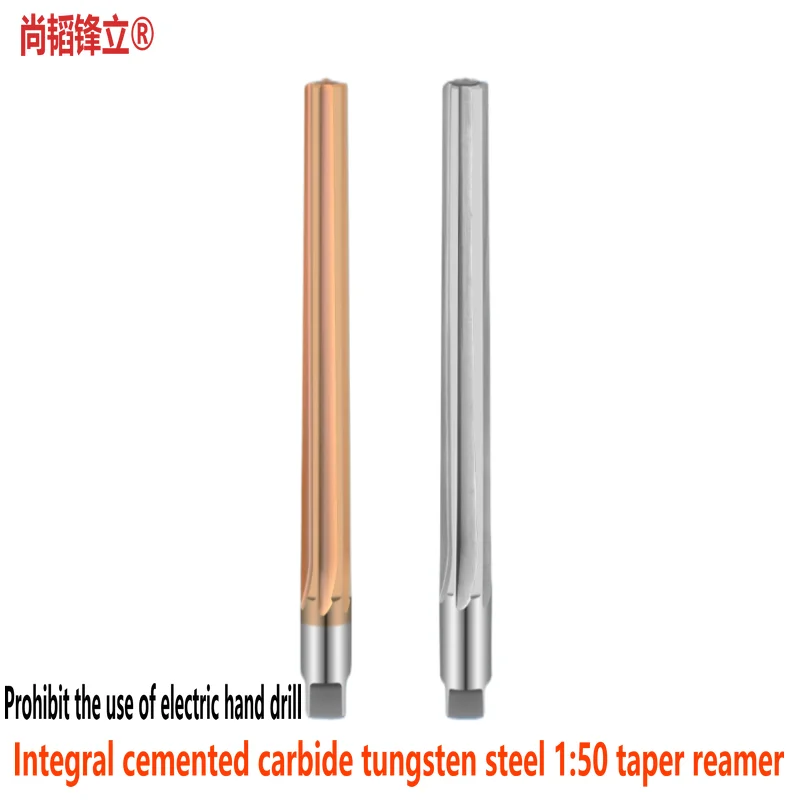 

Integral Cemented Carbide Tungsten Steel 1:50 6 8 12mm Taper Straight Slot Pin Machine Reamer Slope Reaming Coated Aluminum CNC