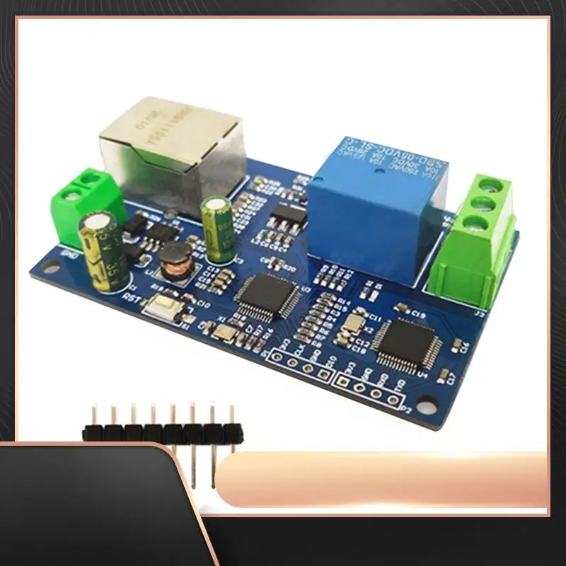 

Wired Ethernet Lan Control 1 Output Modbus RTU Multifunction Portable Single Network Relay Module Easy Install Easy To Use