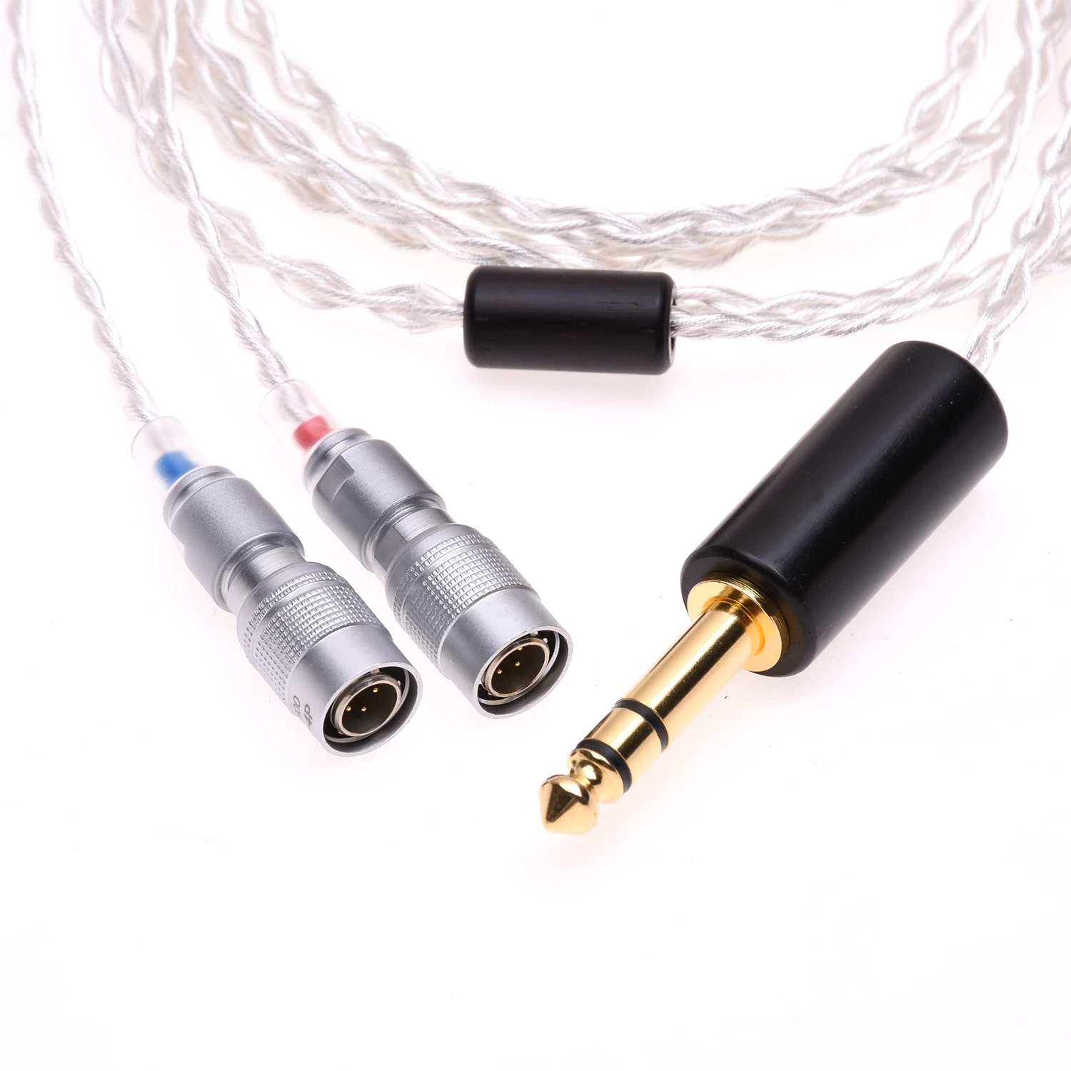 

4 Cores 6N OCC Silver Plated Headphones Upgrade Cable for Mr Speakers Ether Alpha Dog Prime Dan Clark Audio