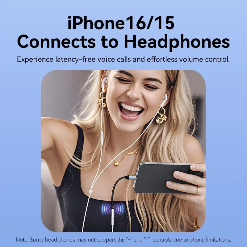 Vention USB Type C до 3,5 мм ЦАП-чипа Адаптер для наушников USB C к 3,5 Aux кабель для ПК для iPhone 16 Pro Max Macbook Samsung Galaxy
