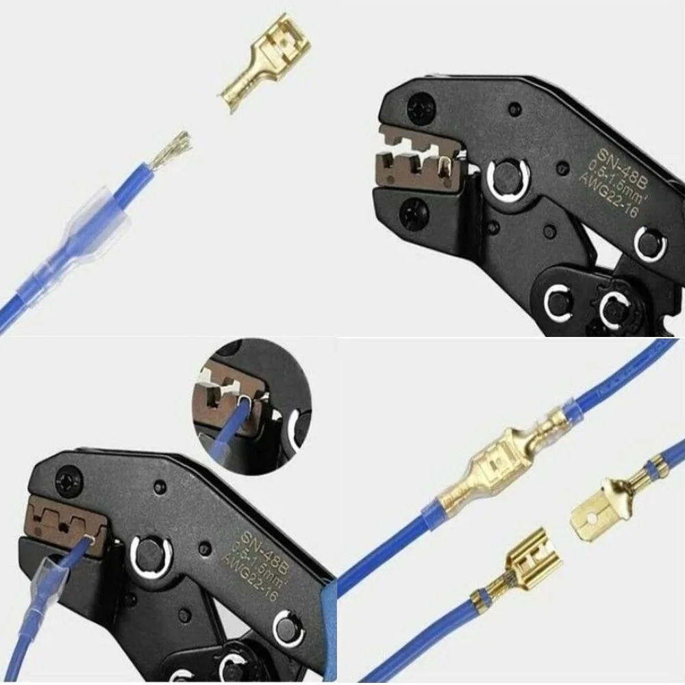 Terminales de crimpado de 2,8/4,8/6,3mm, conectores de cable eléctrico de sellado aislado, Kit surtido de conectores de Terminal de crimpado