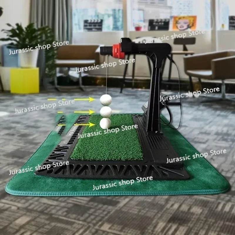 

Indoor Digital Swing Practice Golf Swing Exerciser Trainer with English Panel Digital Screen & Auxiliary Voice Elite