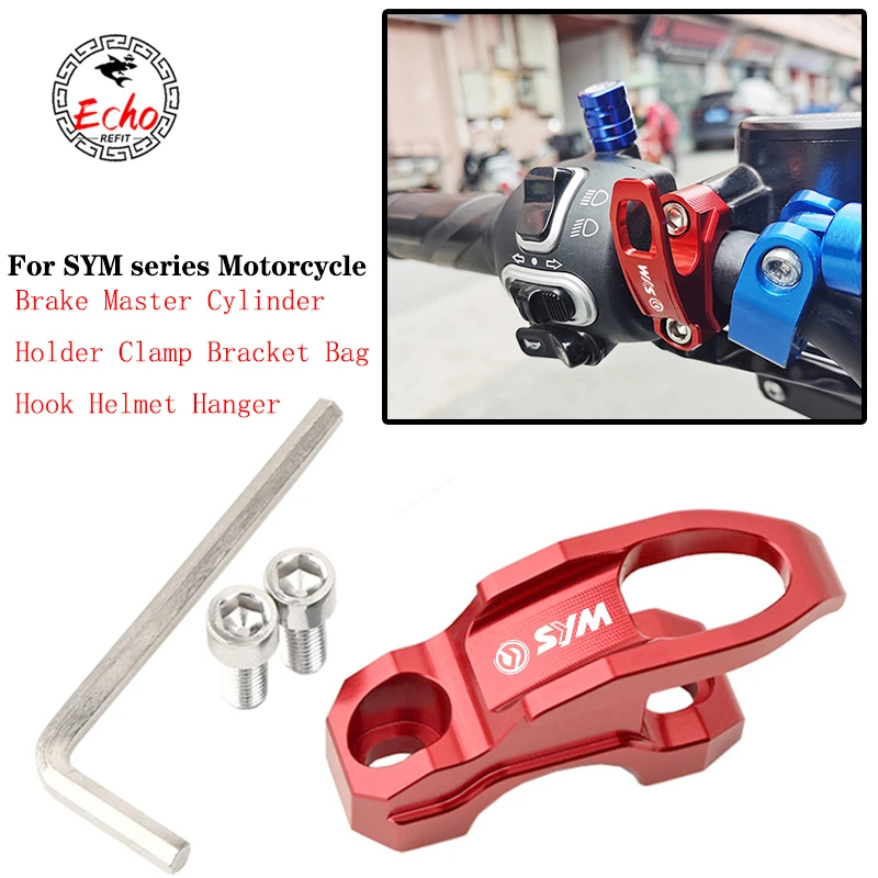 For SYM ADX 125 CROX 50 150 Jet X 14 125 X 150 180 200 Motorcycle Brake Master Cylinder Bracket Bag Clamp Holder Helmet Hanger