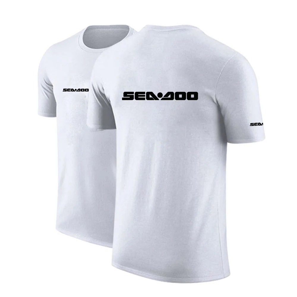 Sea Doo Seadoo Moto Printed Men's New Summer Hot Sale Fashionable Shorts Sleeves Classic Cotton High Quality Sports T Shirts