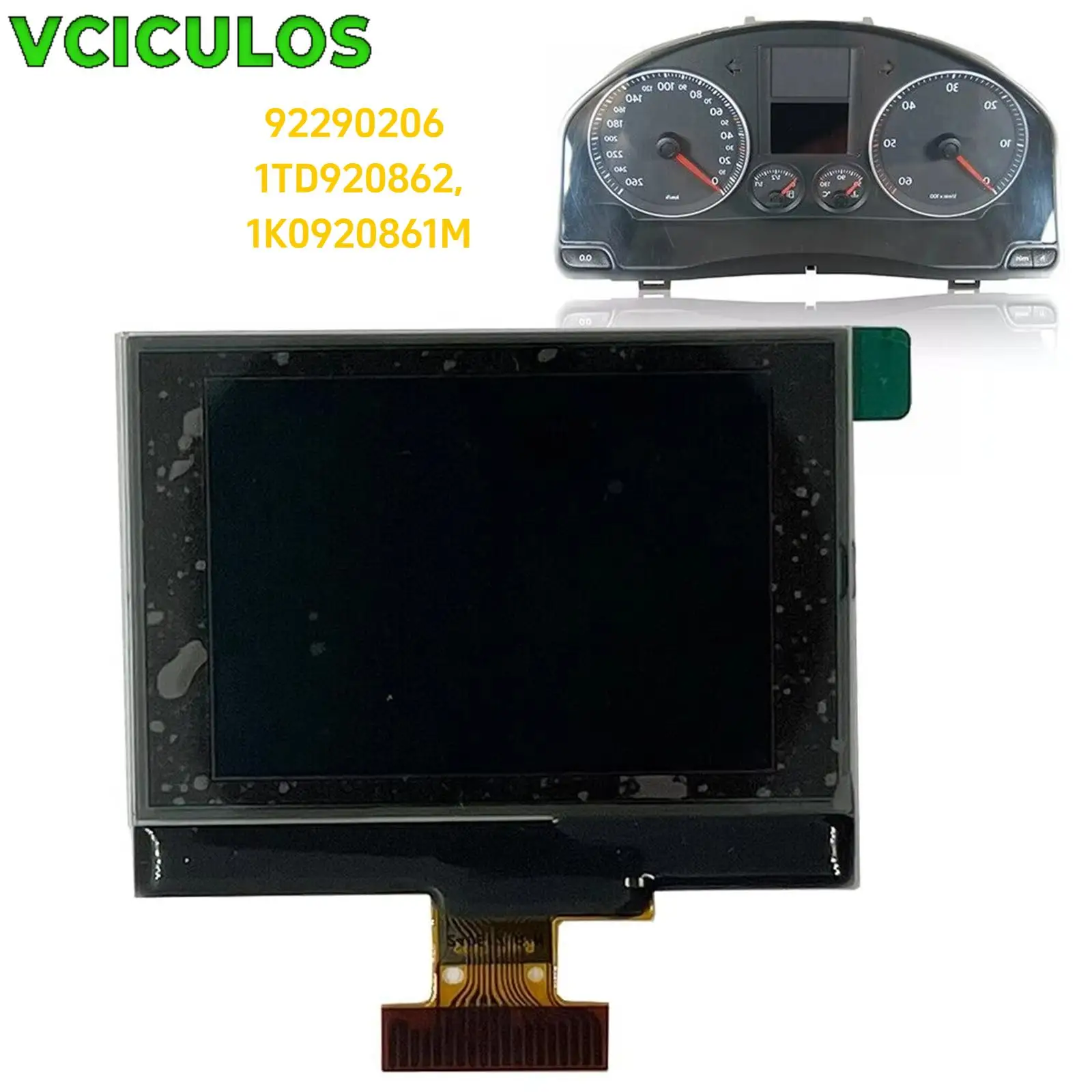 

1PC LCD Display Screen Panel Dashboard for 1TD920862 92290206 Golf V/Touran/Passat B6/Jetta Mk5 Car Interior Accessories Parts