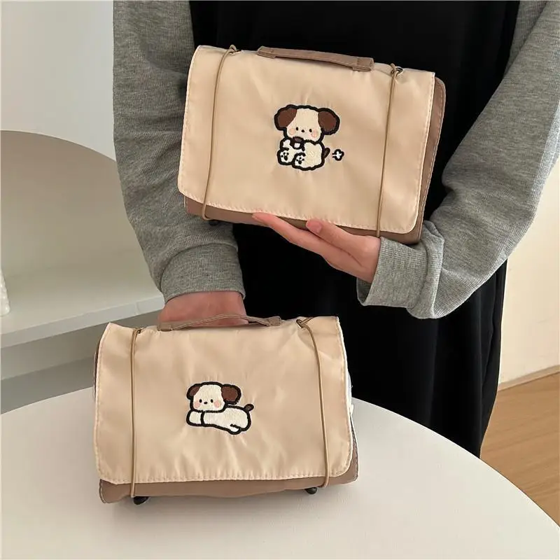 Cartoon Animals Multifunction Men Cosmetic Bag Travel Foldable Nylon Storage Bag Women Portable Makeup Bag Toiletry Organizer