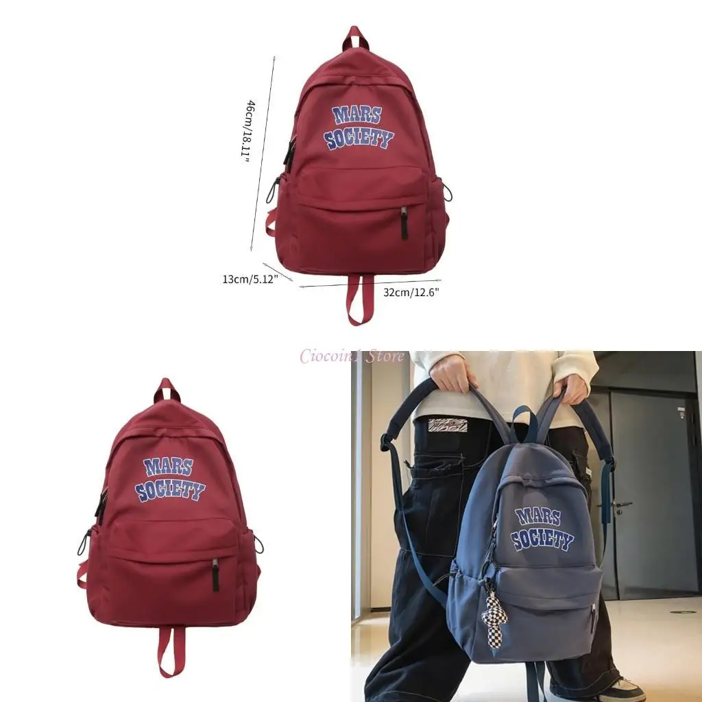 

Y1UB Casual Nylon Women Bags School Backpack for Teenagers Girls Travel School Bag