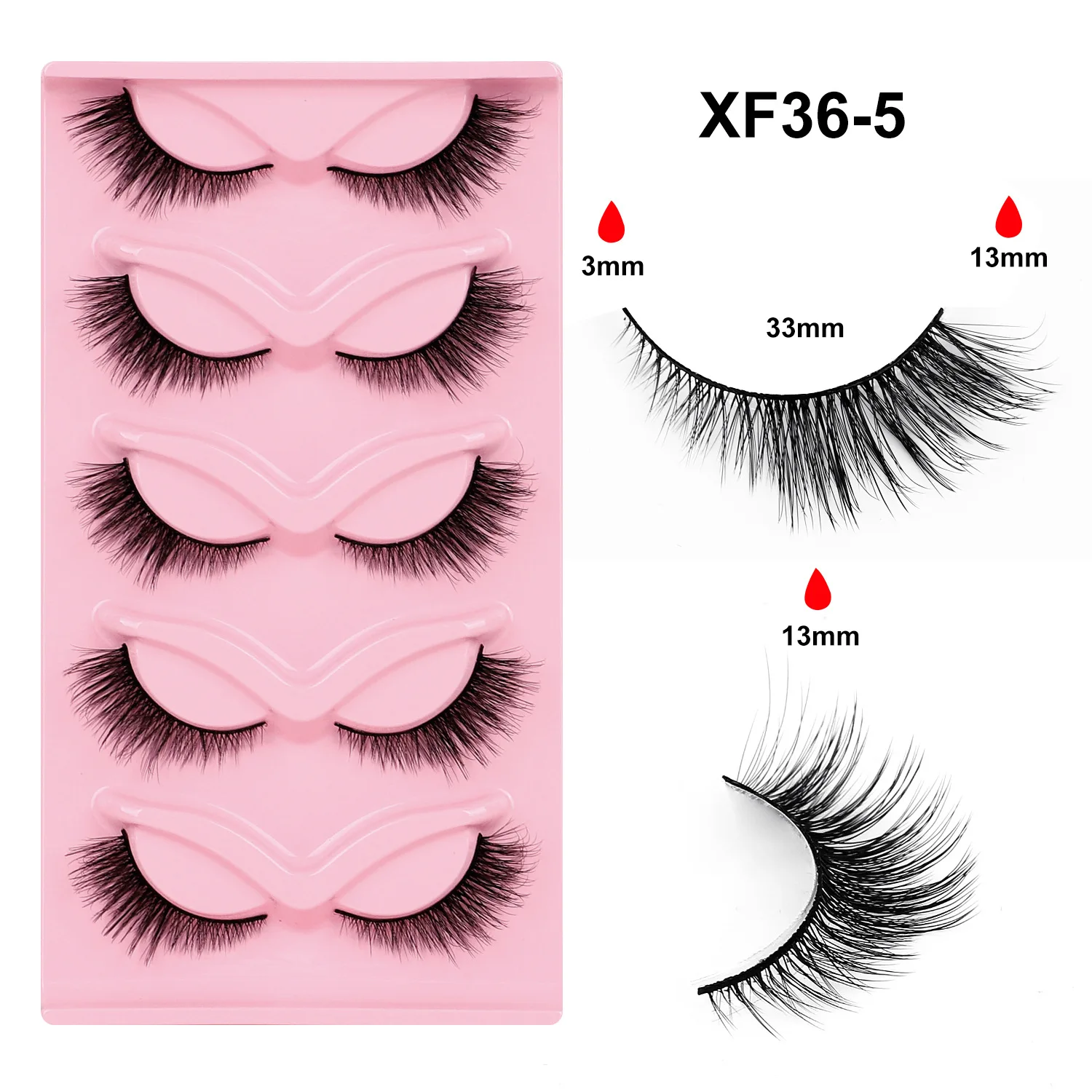 5 ペアキャットアイまつげ 3D ナチュラルつけまつげふわふわソフトクロスまつげうっすらナチュラルまつげエクステンション Makeu