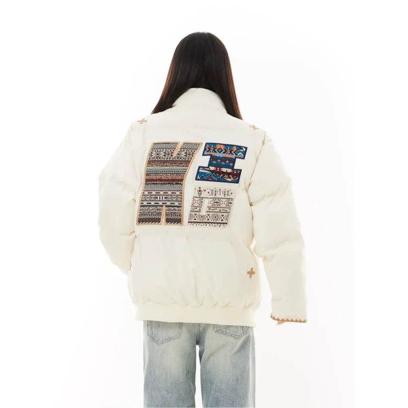 

GIOPIOMen's cotton clothes，Autumn and Winter High-Quality Embroidered Ethnic Style Pure Cotton Inner Casual Jacket Coat