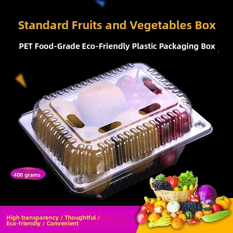 

Disposable Transparent Plastic Fruit Box Vegetable And Fruit Box Stberry Box Raspberry Box Blueberry Preservation Box 400g...