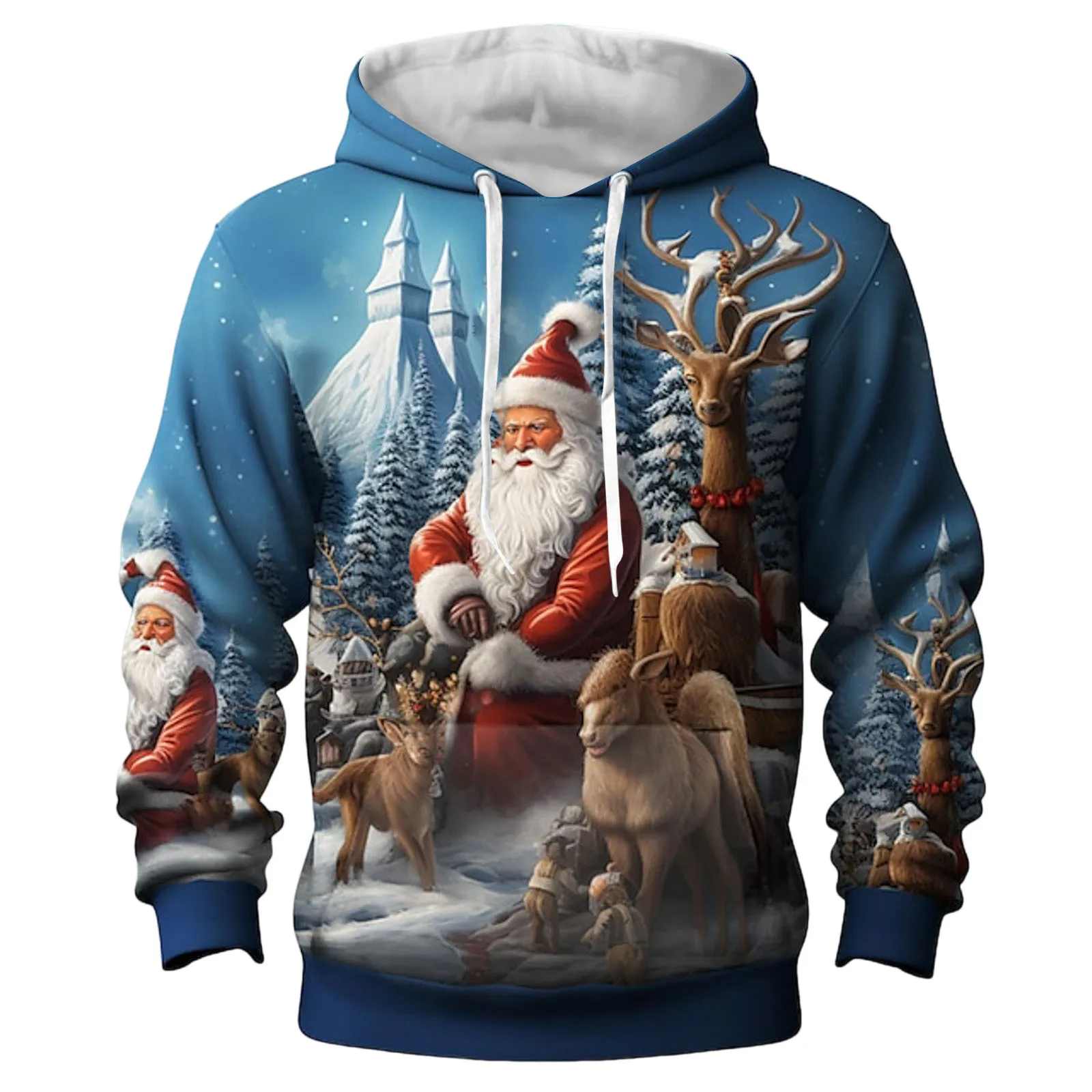 

Men's Hoodie 3D Christmas Santa Claus Print Hoodies Men Women Unisex Sweatshirt Kid Pullover Couple Clothing Plus Size Sudaderas