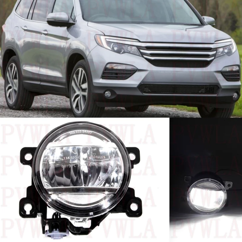 

Right Side Front Bumper Fog Lights Lamp With LED Bulbs 33950-TEY-Y01 For Honda Pilot 2016 2017 2018 2019 2020