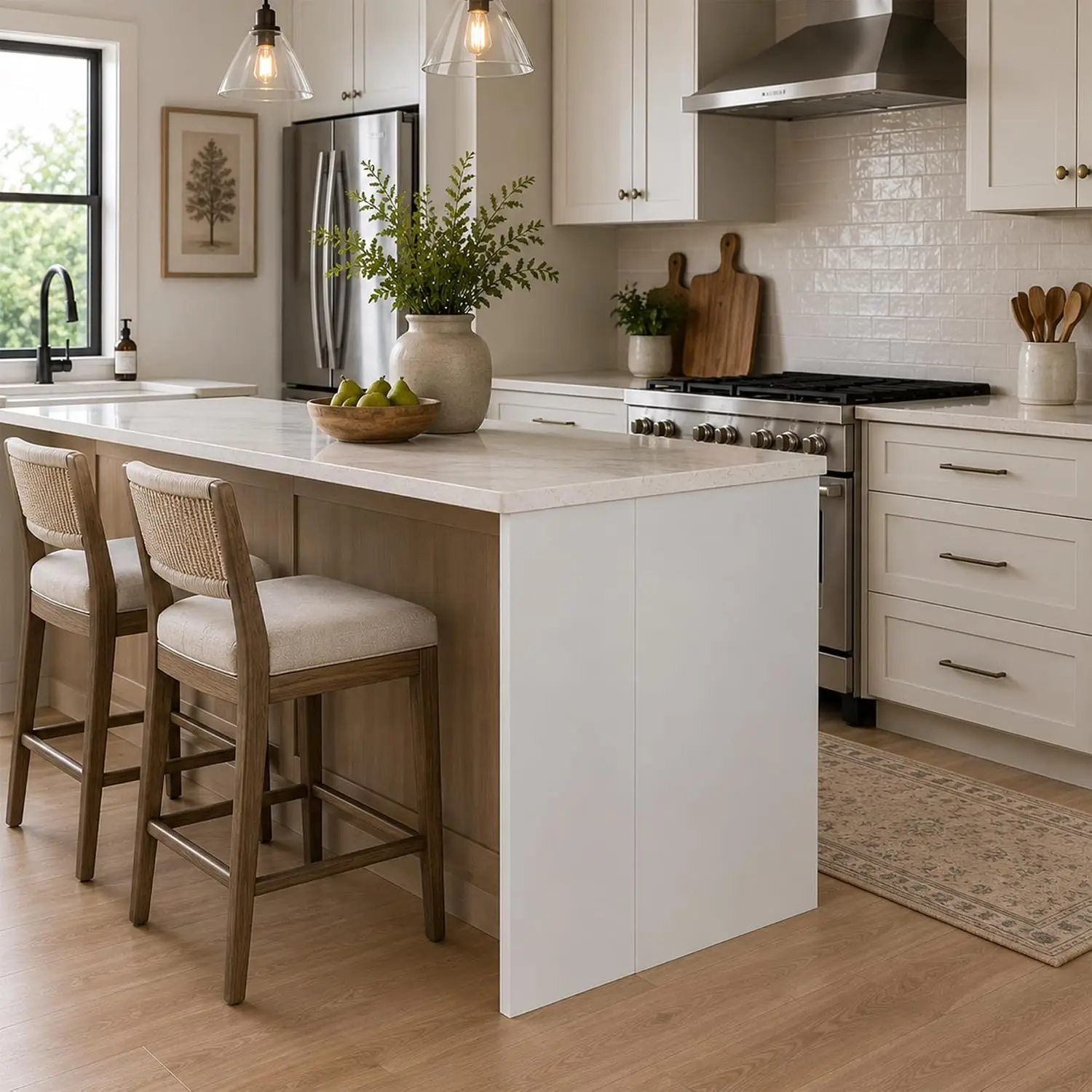 White Shaker Wall Cabinet End Panel 11.25x30 in Kitchen Storage, Customized