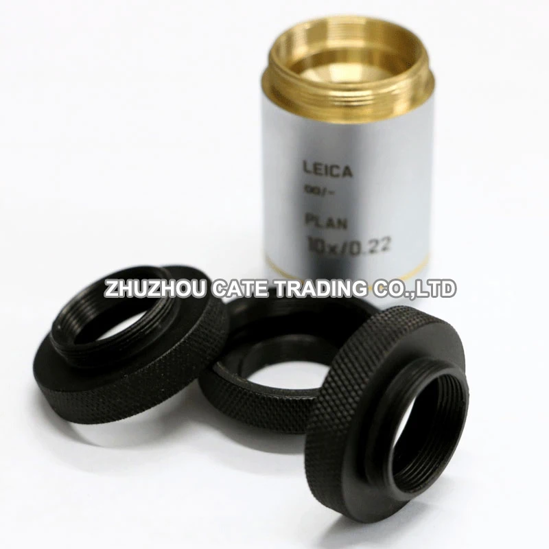 RMS to M25 Microscope Objective Ring RMS to M25 X 0.75 Thread Adpter for Leica Nikon Olympus Microscope Objective