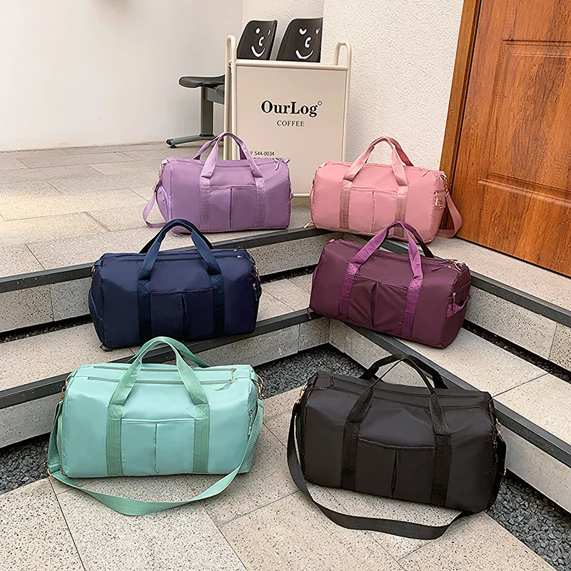 Bolsa de gimnasio pequeña para mujeres y hombres, bolsa de lona pequeña, bolsos cruzados para mujeres, bolsa deportiva compacta y liviana para