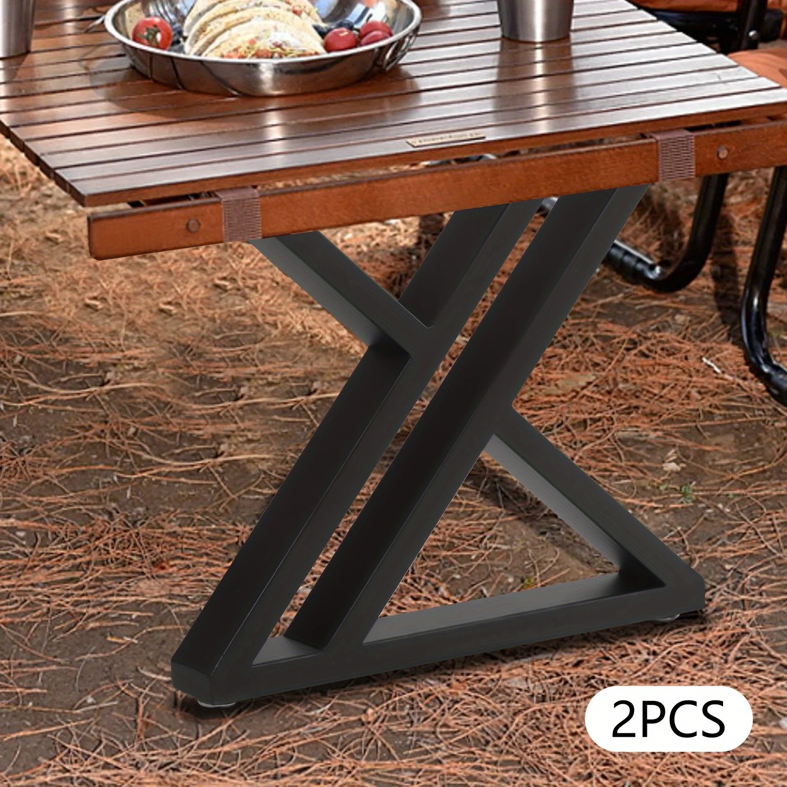 أرجل أثاث أنبوبية مربعة 16 بوصة 2 قطعة - أسود، عالي الجودة، مضاد للانزلاق، مناسب للتثبيت