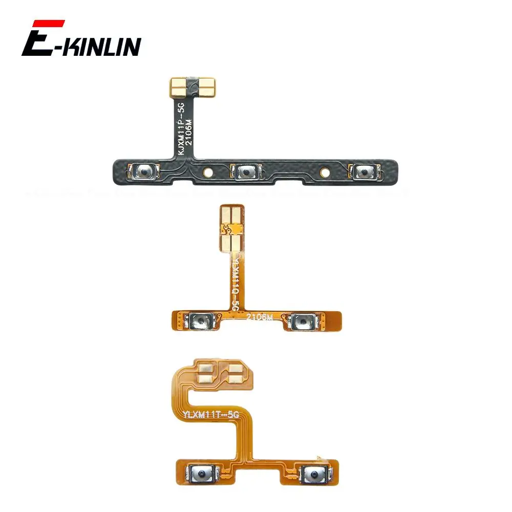 Mute Switch Power Key Parts For XiaoMi Mi 11 11i 11T 11X Pro Lite Ultra 5G NE Global ON OFF Volume Button Control Flex Cable