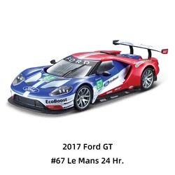 Bburago 1:32 2017 Ford GT Static Die Cast Vehicles Collectible Model Car Toys