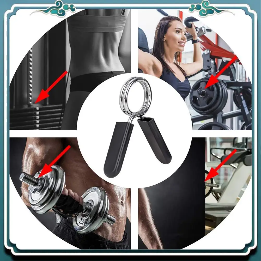 6 Pack 1 Inch (25 Mm) Barbell Clip Clamps-Dumbbell Spring Collars For Standard Weight Bar,Working Out,Strength Training Eco-Frie