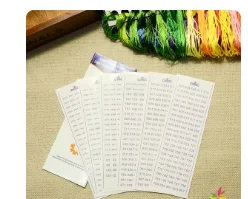 1set  cross stitch floss number stickers DMC number sticker, stickers with DMC number numbers 447numbers+36 metal  ONEROOM