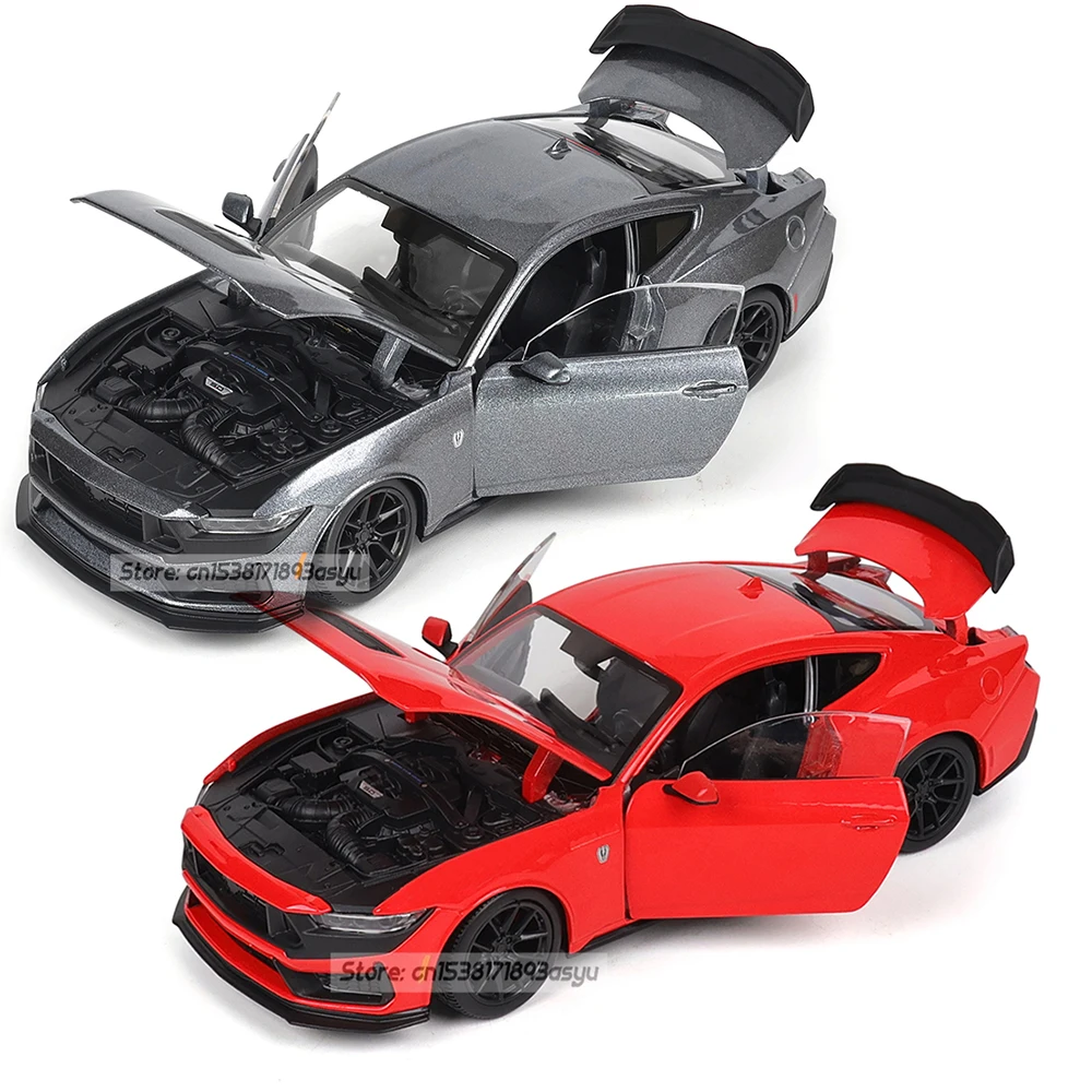 Maisto 1:24 Nuevo Estilo 2024 Ford Mustang Dark Horse, Modelo de Coche de Precisión Fundido a Presión Altamente Detallado, Regalo de Colección de Modelos