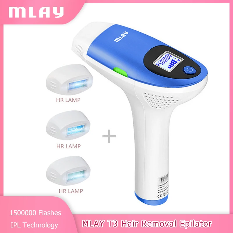 

Mlay T3 Laser Hair Removal IPL Painless Epilator Permanent Bikini Trimmer Electric Depilador LCD Home Use Hair Removal Malay