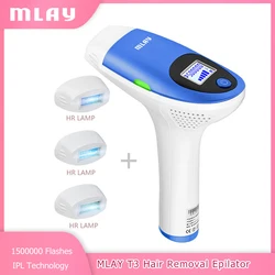 Mlay T3 Laser Hair Removal IPL Painless Epilator Permanent Bikini Trimmer Electric Depilador LCD Home Use Hair Removal Malay