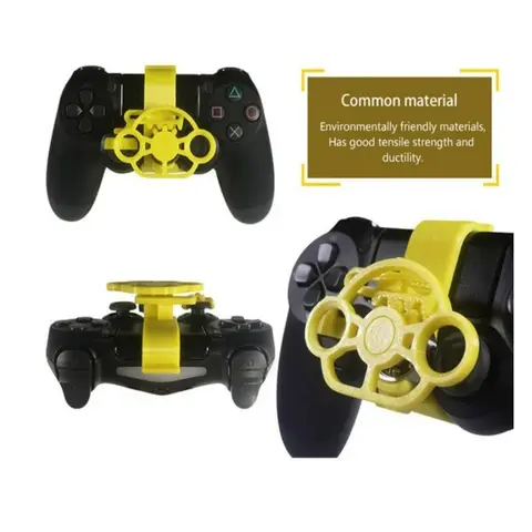 PS4 컨트롤러용 3D 프린트 미니 스티어링 휠, PS 4 컨트롤러 레이싱 게임 제어 휠