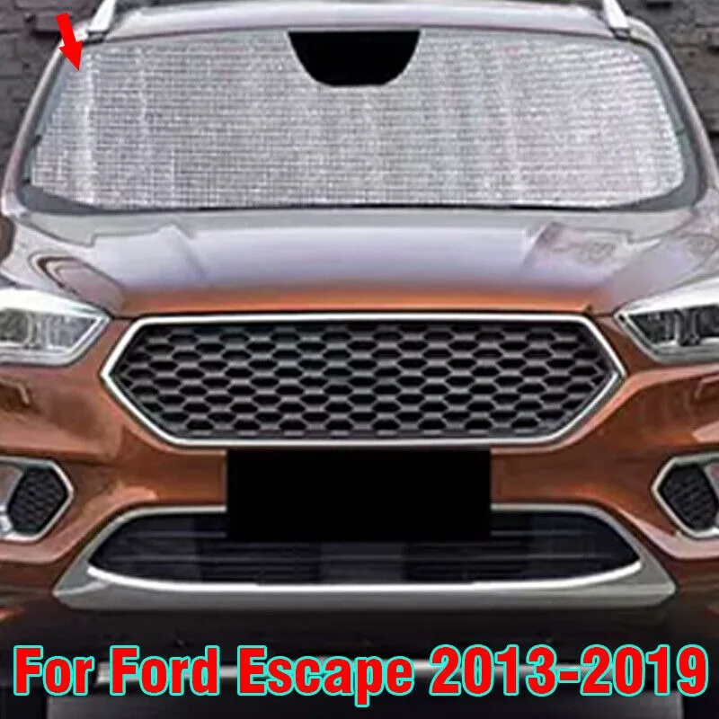 

For Ford Escape 13-19 Sunshade Front Window Curtain Shade Sun Windshield Visor