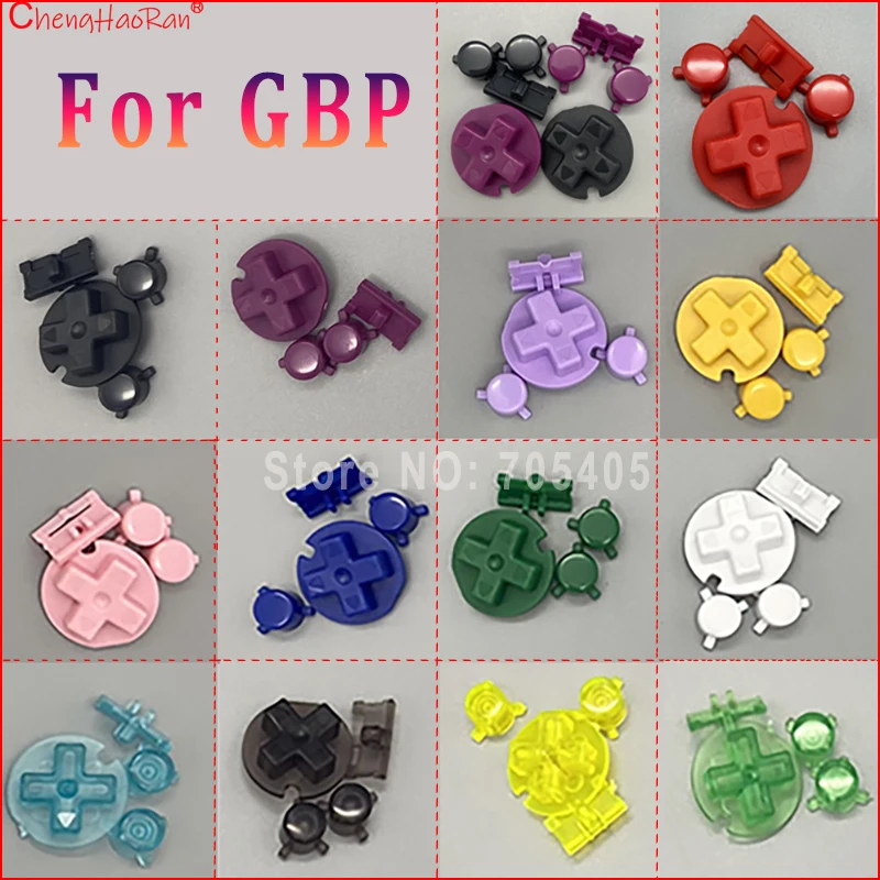 1Set 4 In1 Buttons For GAMEBOY POCKET GBP Color Buttons High Quality Repair Replacement Parts