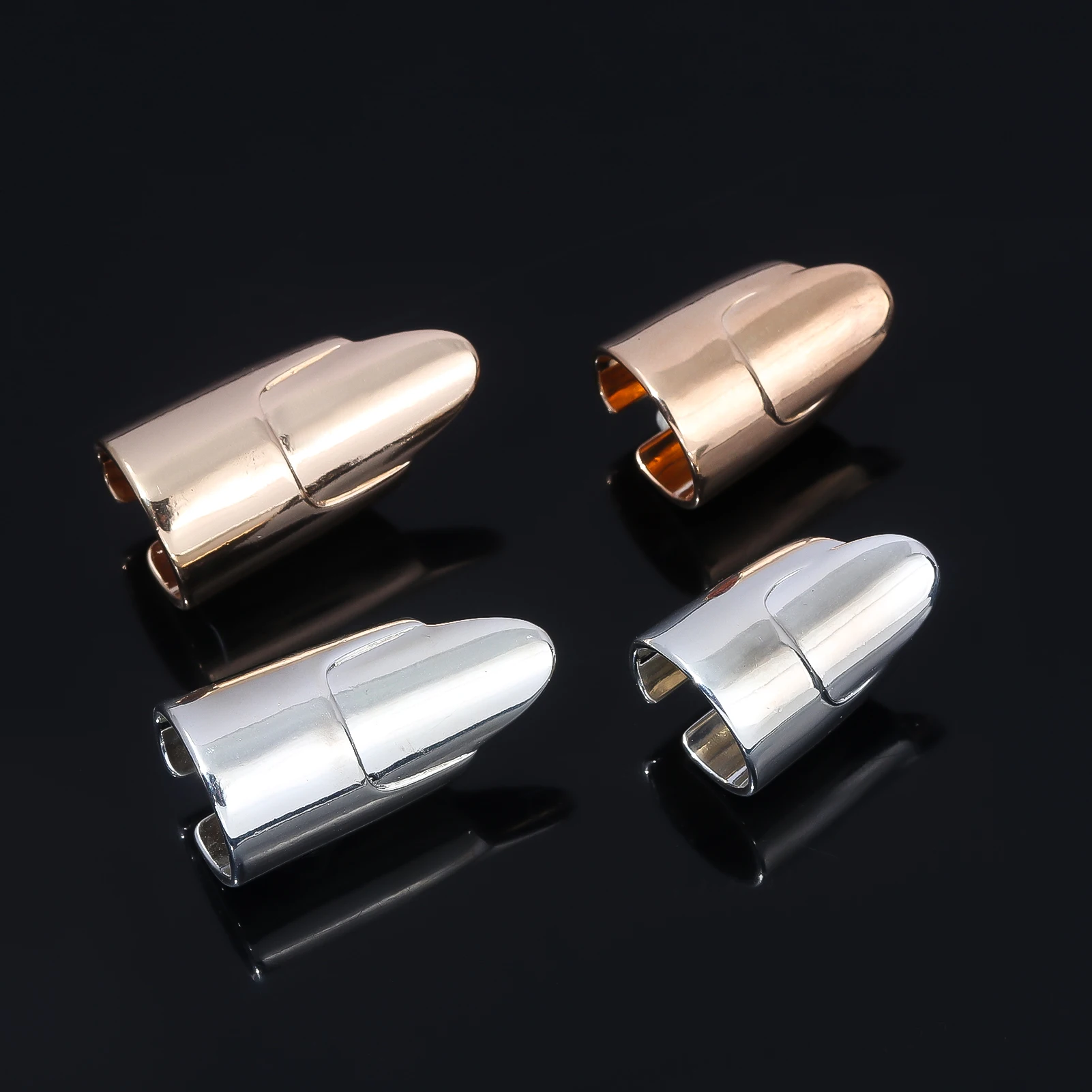 4PCS Metal Nail Cover Ring Pharaoh ins Wear Armor Hip-Hop Armor Cover Art Ring Protective Cover Ladies Open Punk Ring Gift