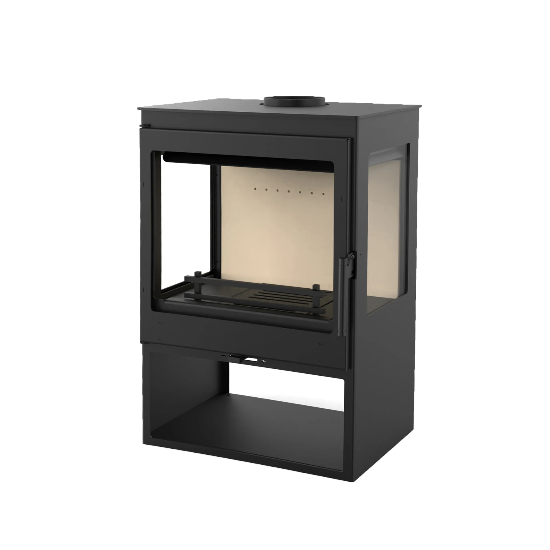 9KW Wood Stove with Three Side Glass  Large Viewing Window Indoor Morden Wood Burning Stove  Fireplace