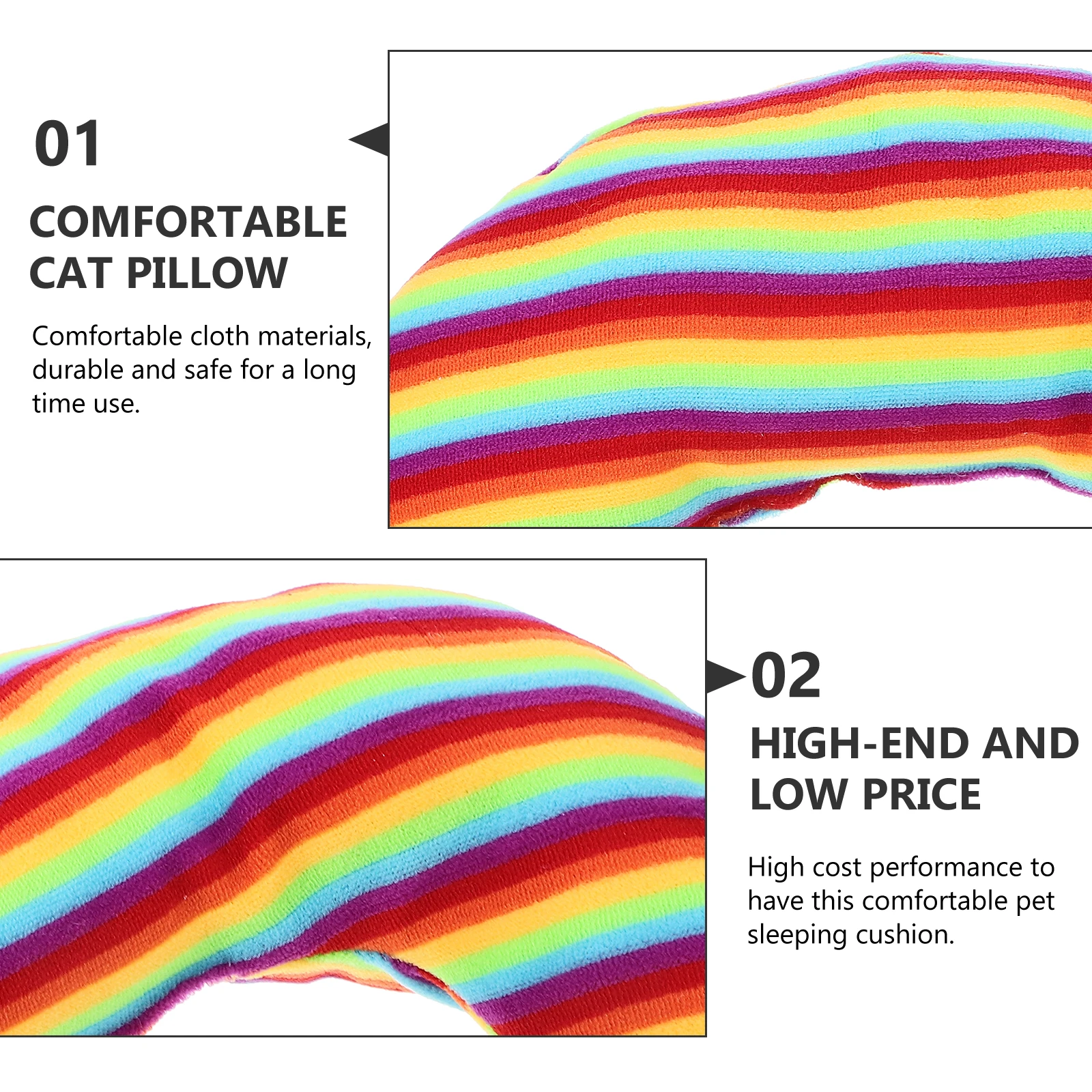 

Подушка для кошки, портативная U-образная подушка для домашних животных, милые тканевые подушки