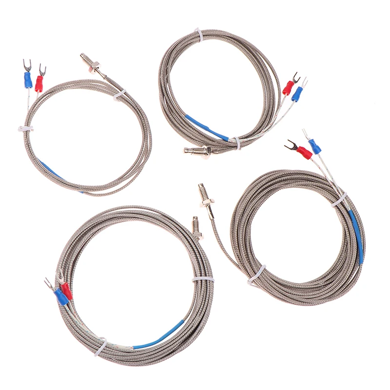 1 Piece 0-400°C Temperature Controller Thermocouple Thread M6 Screw Type K 1/1.5/2/3/4/5m Probe Sensor Temperature Sensor