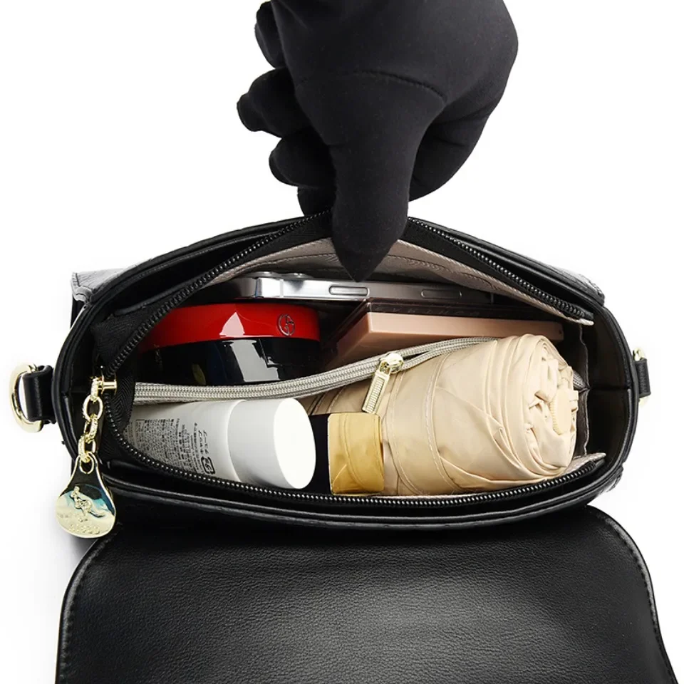 Bolsa Crossbody de couro premium para mulheres, bolsas femininas, bolsas e bolsas de luxo