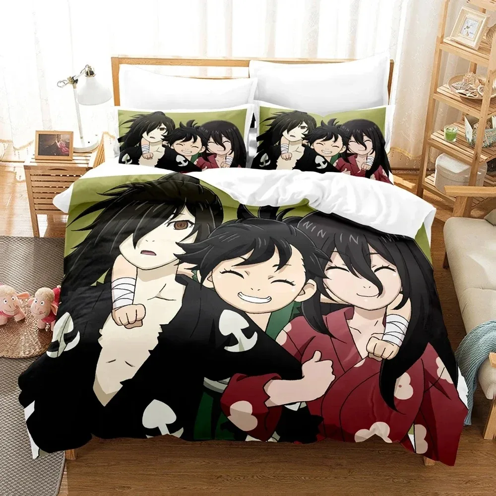 

3D Print Anime Dororo Bedding Set Boys Girls Twin Queen Size Duvet Cover Pillowcase Bed Kids Adult Fashion Home Textileextile