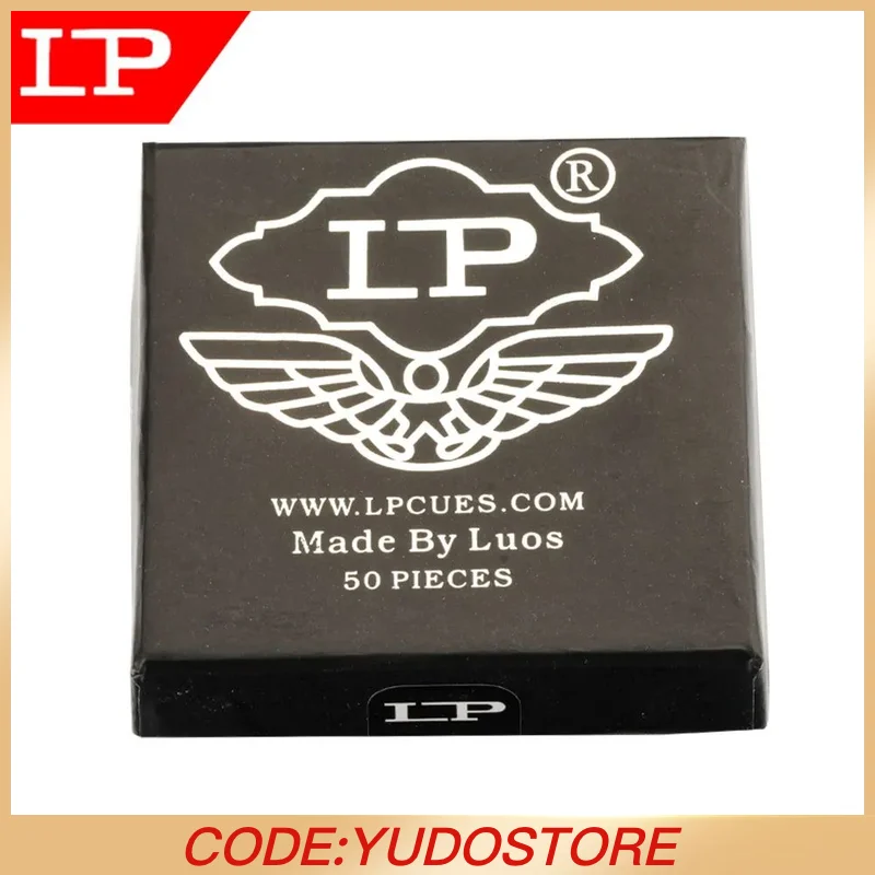 

LP Snooker Cue Tip 10mm/10.5mm 50 Tips a Box Snooker Stick Kit Leather High Quality Durable for Billiard Accessories