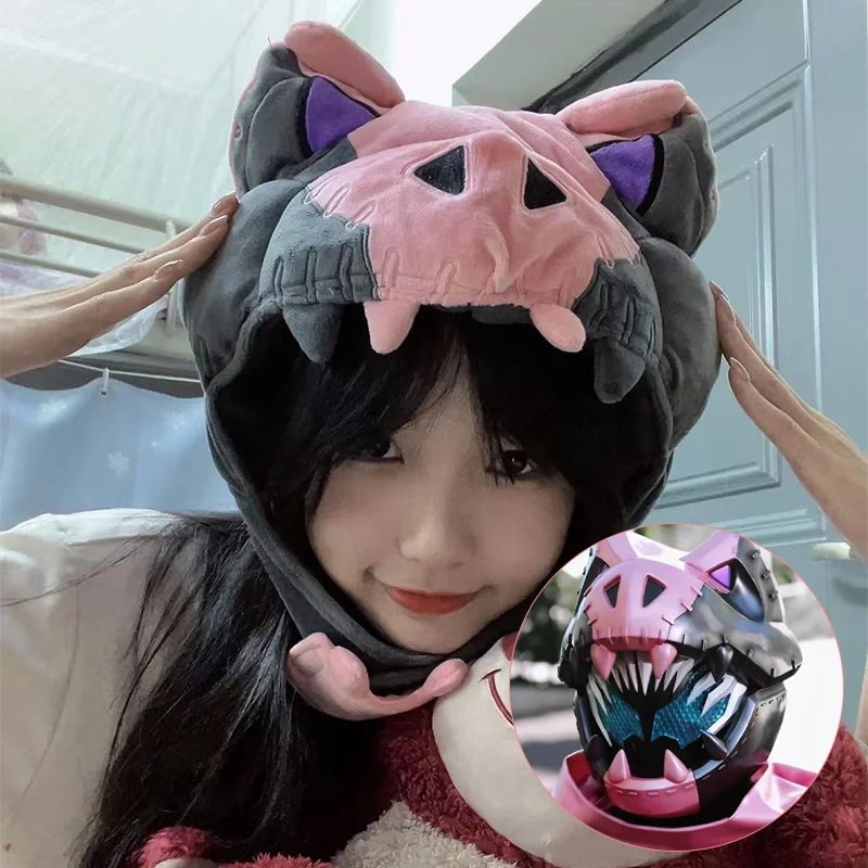 

Капюшон Kamen Rider Revice, аниме, осень-зима, сохраняет тепло, шляпа с капюшоном для косплея, REX GENOME, игрушка, аксессуары для кукол, унисекс, подарки на Хэллоуин