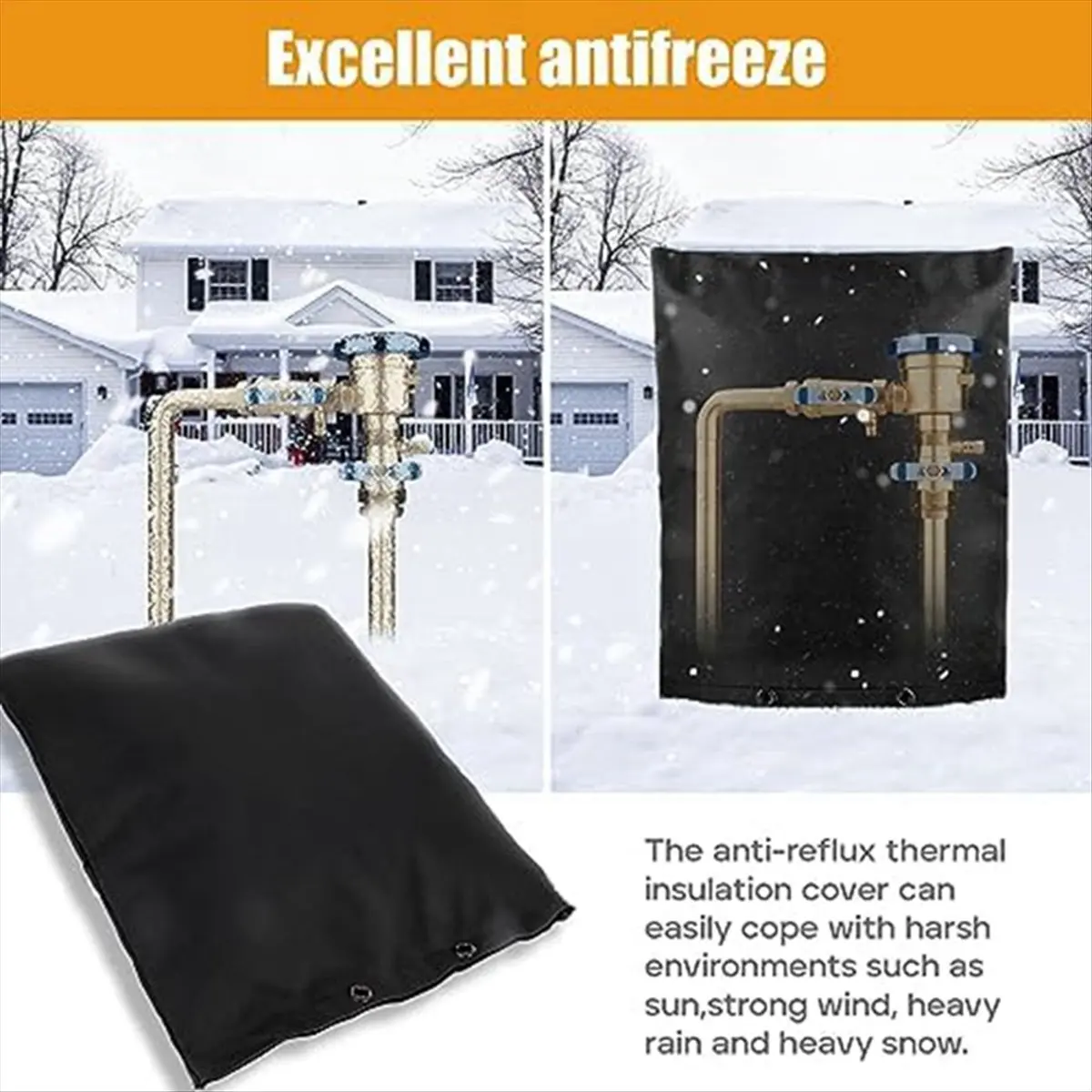 【ABFS】Sprinkler Valve Covers for Outside, Pipe Insulation Irrigation Sprinkler Cover Freeze Protection, Small A