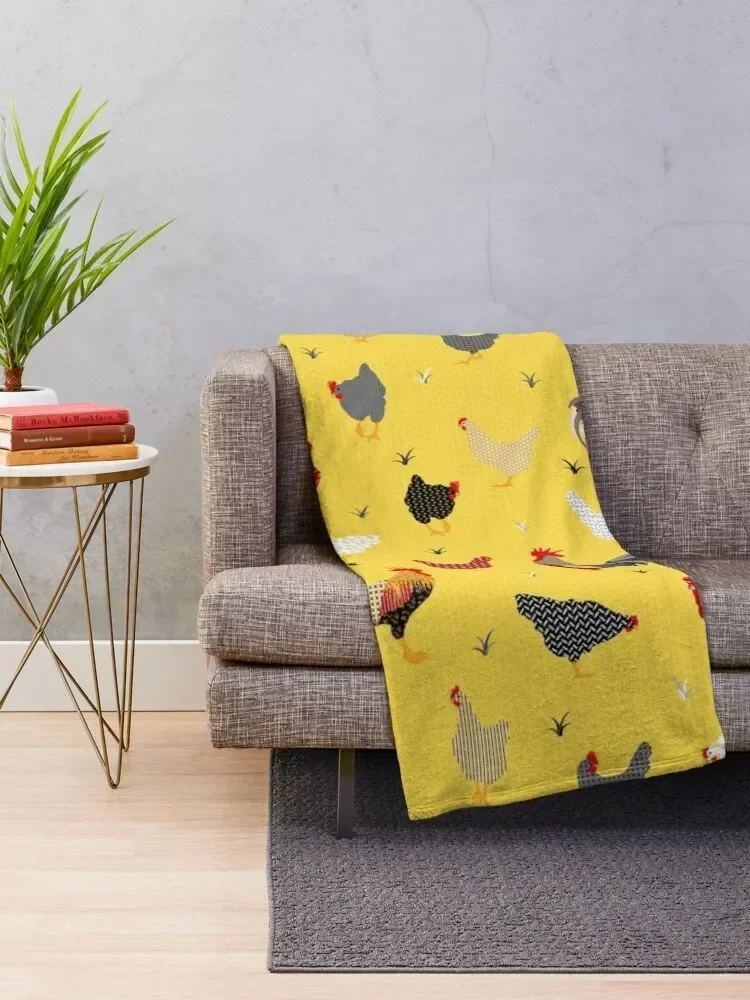 Chicken Farm Throw Blanket for babies Weighted Blankets