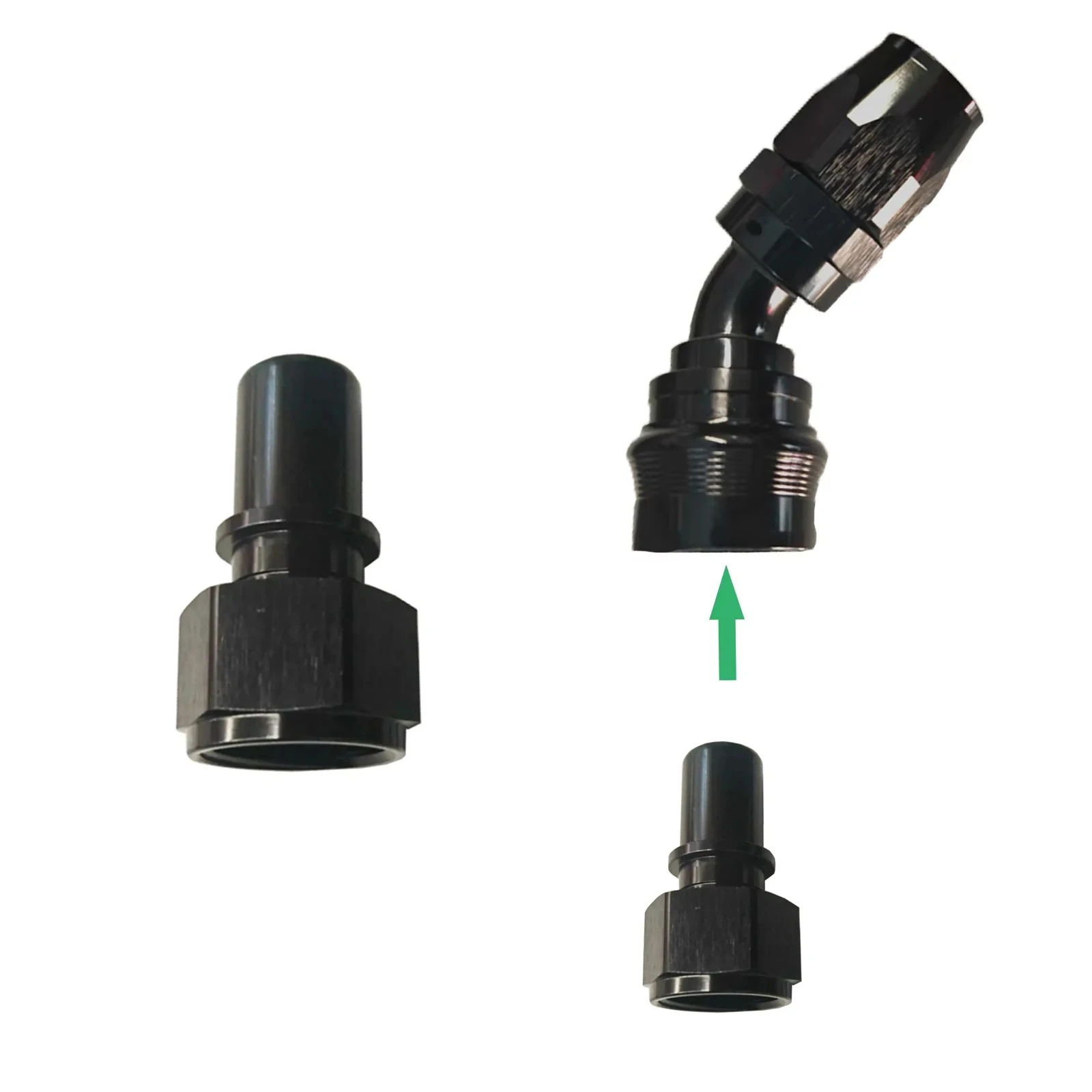 AN6 AN8 AN10 AN Quick Release Adapters Male Push In Straight Aluminum Universal Fittings Gold Black