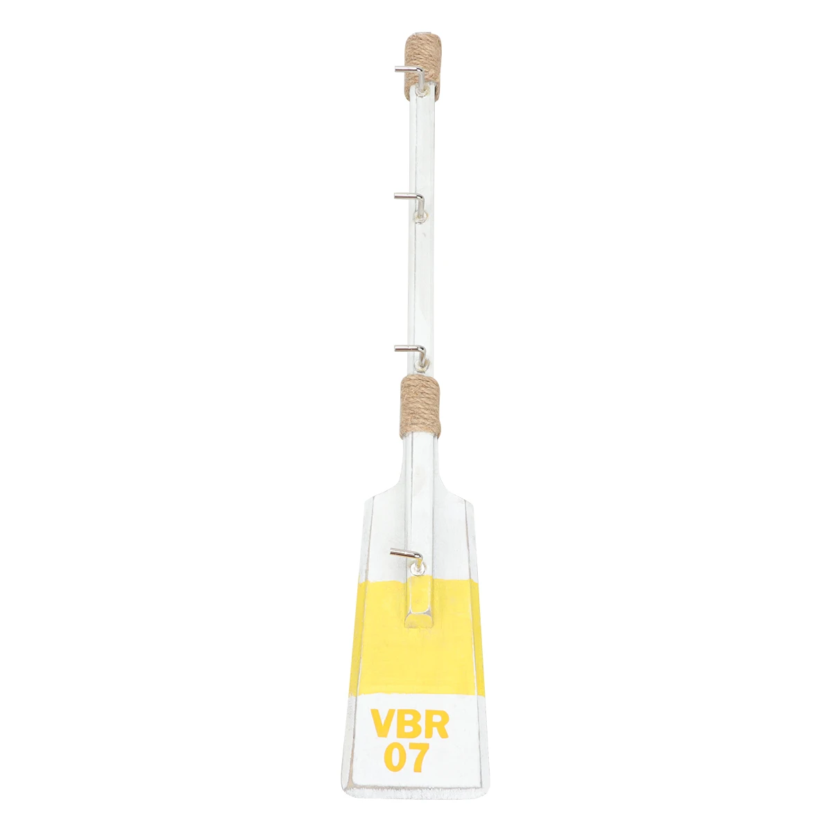 

Wooden Paddle Hooks 40cm Yellow Random Letter Mediterranean Style Wall Hanger Space Saver Kitchen Bathroom Bedroom