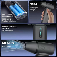 X3 PRO Powerful Turbo Violent Blower 130000RPM Mini Jet Fan Blower Electric Air Duster 53m/s Wind Speed Hair Dryer Vacuum Kit