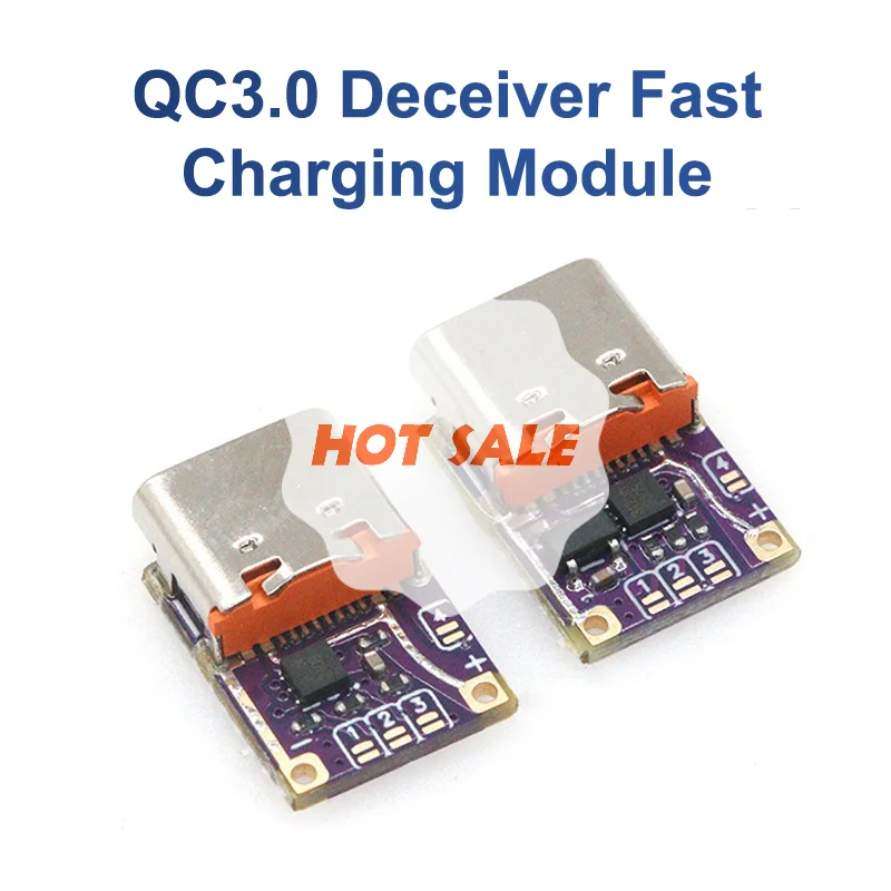 1 قطعة الزناد PD إلى تيار مستمر نوع C واجهة PD3.0 PD3.1 QC3.0 استقبال شحن سريع وحدة تيار مستمر 5/9/12/15/20/28/36/48 فولت الجهد #1