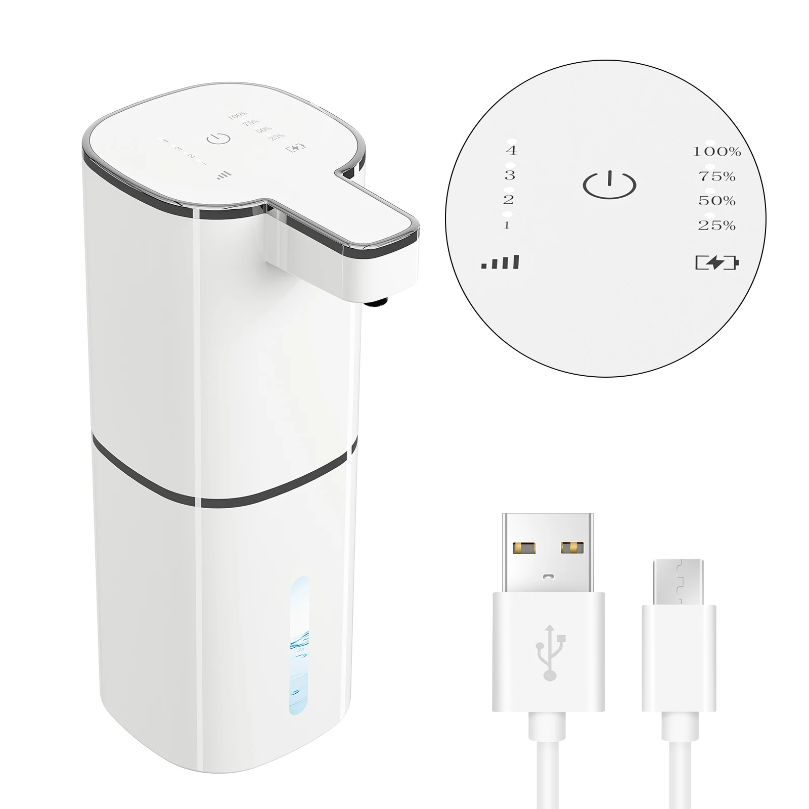 

STLF M19 New Arrival Automatic Soap Dispenser Touchless Foaming Soap Dispensers USB Electric Luxury Adjustable Liquid Soap Dispe